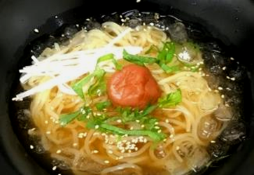 あっさり梅しそ冷麺